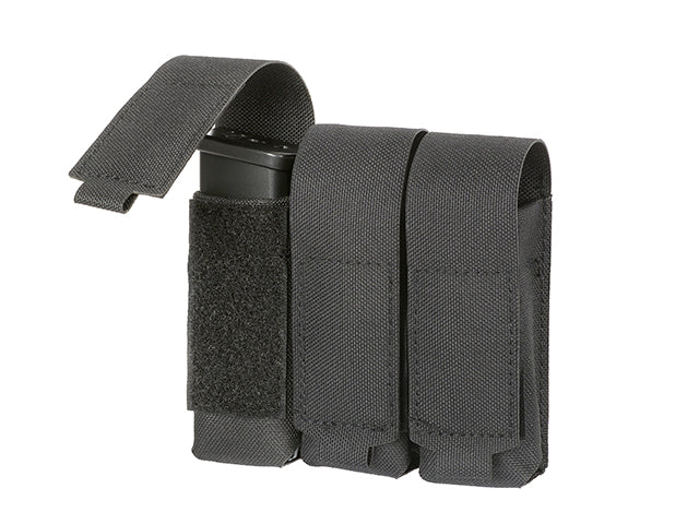 Triple Laser-Cut Pistol Magazine Pouch with Flap