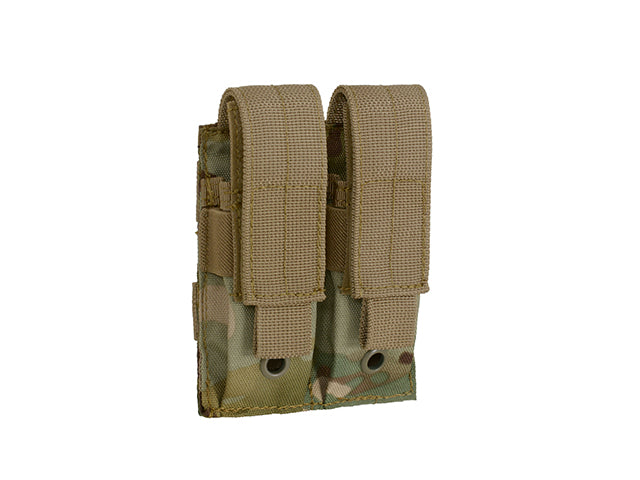 Double pouch for pistol magazines - multicamo