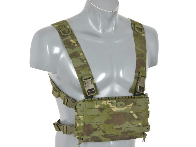 Chest Rig COMPACT - Buckle-up, MOLLE Laser Cut - Multicamo Tropic