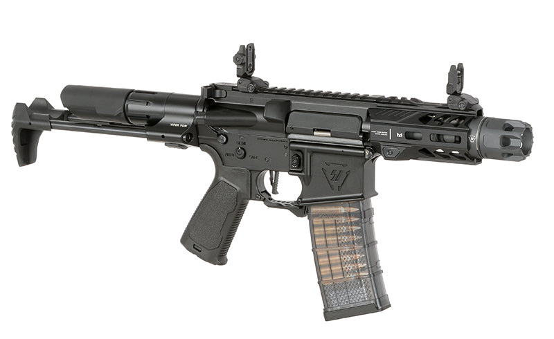 Strike Industries 4" Raider PDW CGS Lightning Serie GBBR Replica - Sort