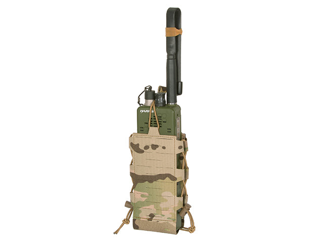 Laser Cut Adjustable Radio / Bottle Pouch with Shockcord - Multicamo