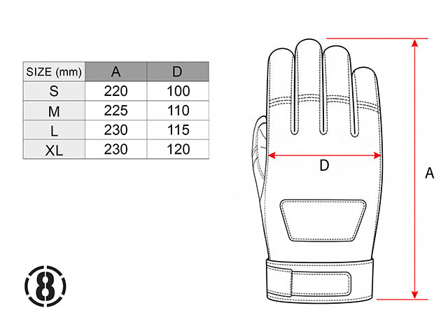 Tactical Gloves Type C (Size M) - Tan