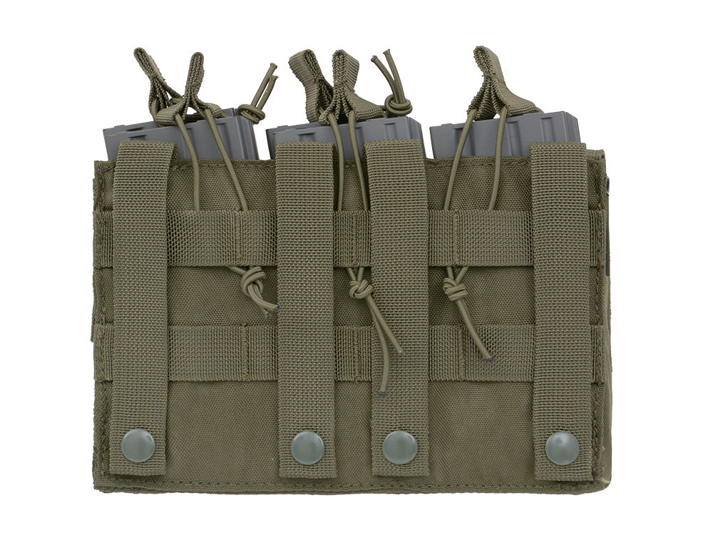 Triple 5.56 Mag/Pistol Pouch Panel (5 plus 2)