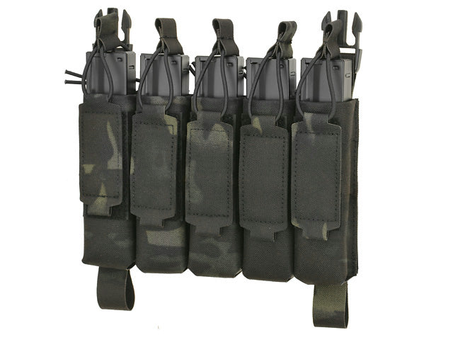 MP5 5-Magazine Pouch, Buckle-Up, Laser-Cut - Multicamo Black