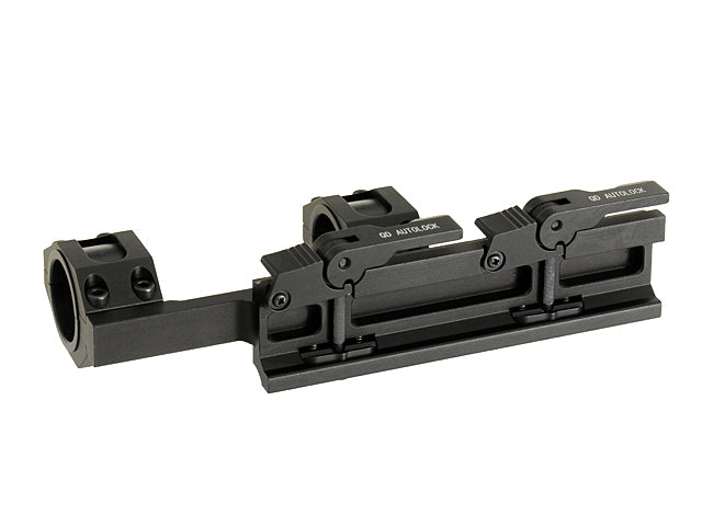 25-30mm One Piece Riffel Kikkertsigte Montage QD - Sort