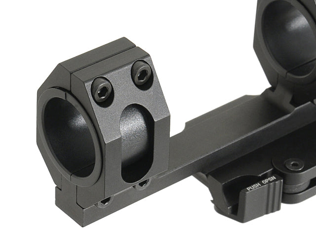 25-30mm One Piece Riffel Kikkertsigte Montage QD - Sort