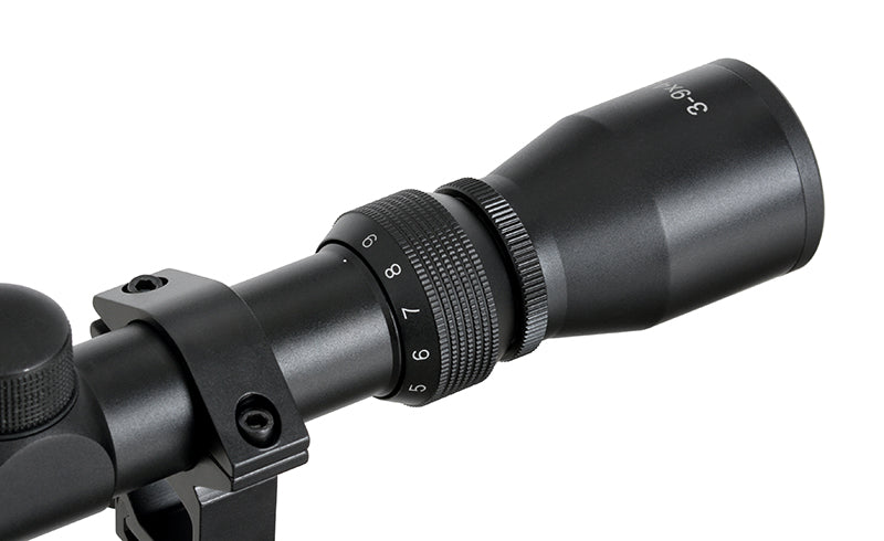 3-9x40 Rifle Scope - Black
