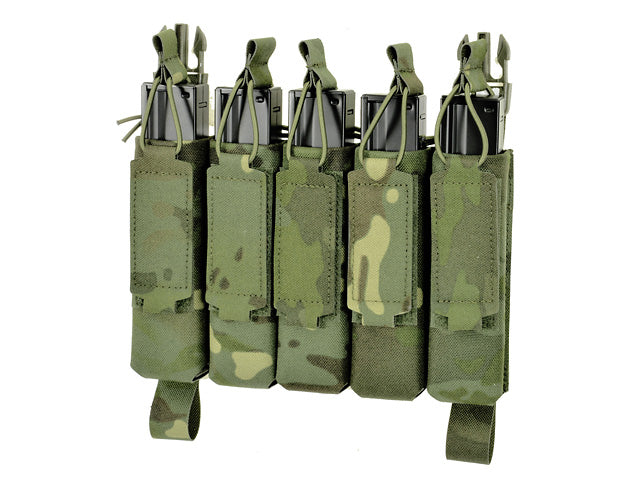 MP5 5-Magazine Pouch, Buckle-Up, Laser-Cut - Multicamo Tropic