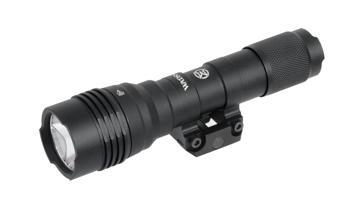 Big riffel flashlight 550lm - Sort