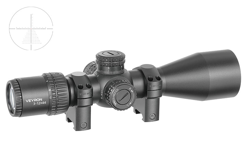 Veyron 3-12x44IR SFP Compact Riffel Kikkertsigte