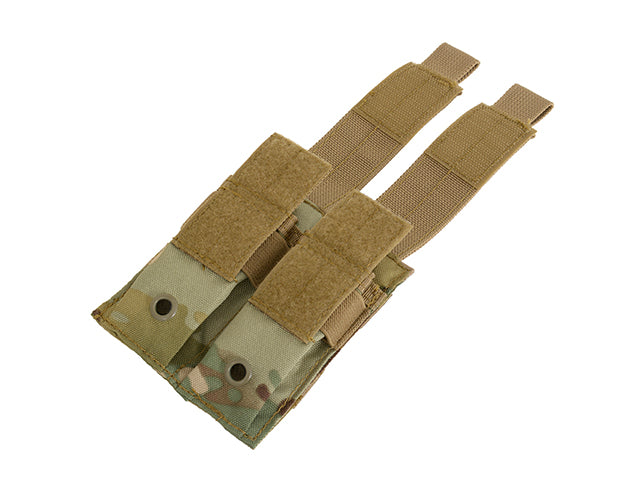 Double pouch for pistol magazines - multicamo