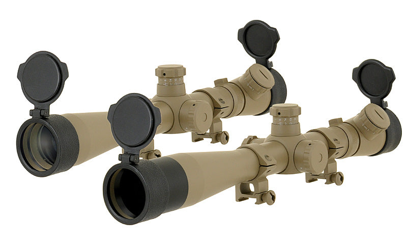 Anti-Reflection Glas Cover til 40mm Riflescope - Sort