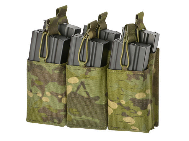 Laser-Cut Panel with 6 AR15/AK Magazine Pouches - MT