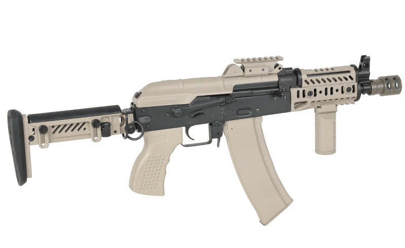 CM.113B AKSU Taktisk Riffel Replica med Eshooter ETU, GEN-2 - Tan