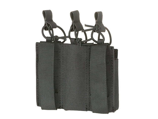 Triple Elastic Pistol Magazine Pouch Laser-cut