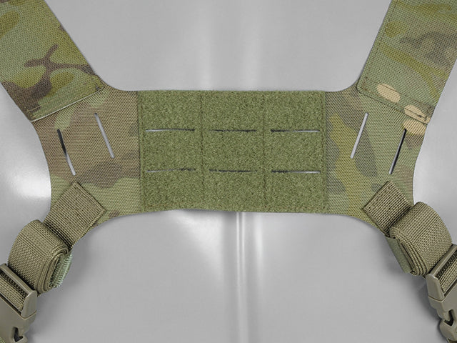 Chest Rig with Two Pouches for 6 AR / AK Magazines, Laser Cut - Multicamo Tropic