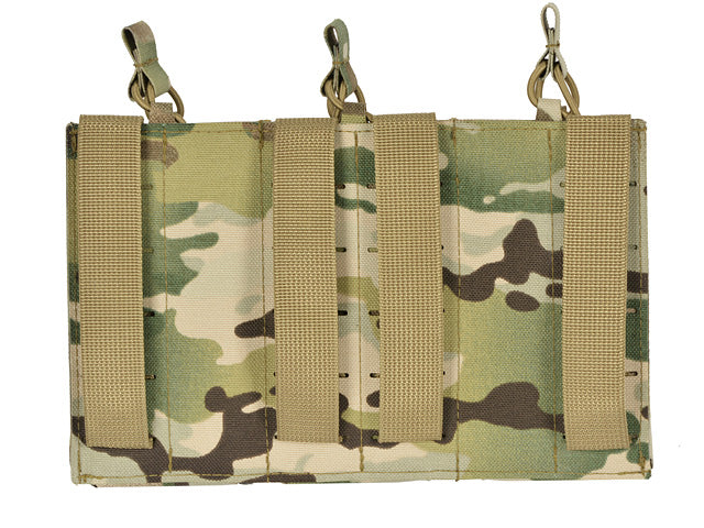 Laser-Cut Panel with 3 AK Magazine Pouches - Multicamo