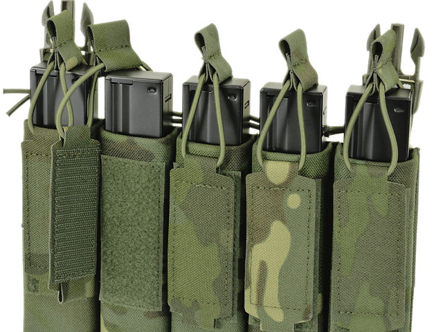 MP5 5-Magazine Pouch, Buckle-Up, Laser-Cut - Multicamo Tropic