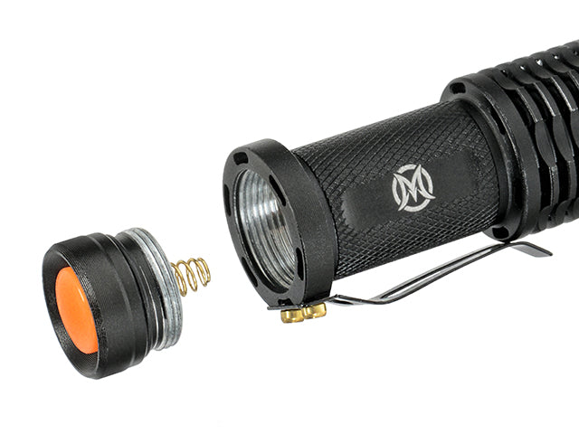 Mini telescopic flashlight - Sort