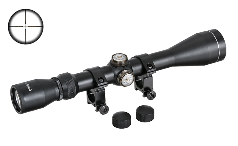 3-9x40 Rifle Scope - Black