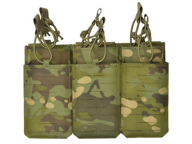 Laser-Cut Panel with 6 AR15/AK Magazine Pouches - MT