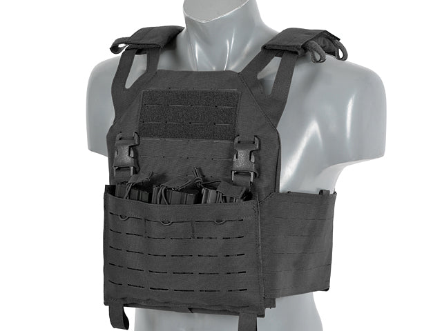 Laser-Cut “Buckle Up" Operator Plate Carrier with AR15/AK Magazine Pouch