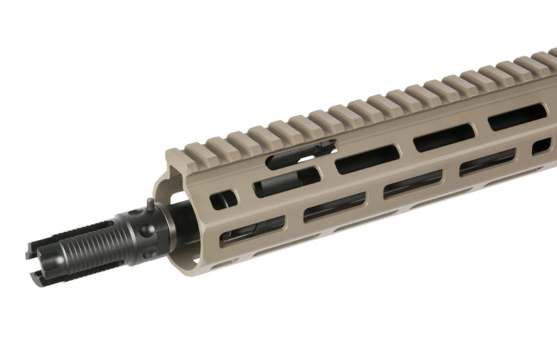 WE13 9,5" M4/AR-15 Knight's Armament Airsoft Riffel, 30 RPS, ETU - TAN