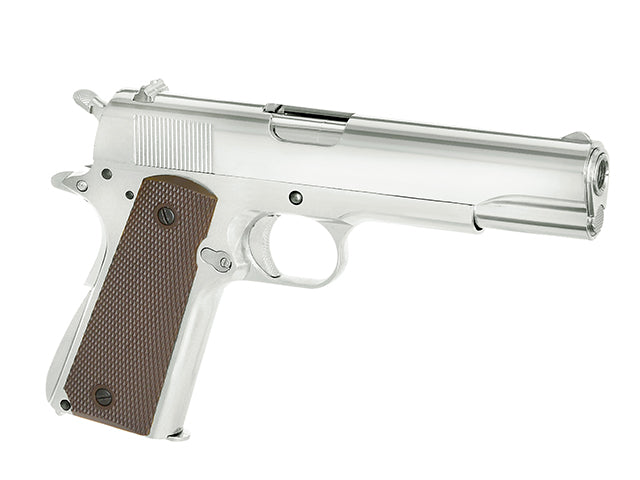 1911 pistol replica with Gas Blowback (GBB) - Silver