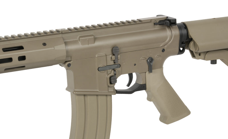 WE13 13" M4/AR-15 Knight's Armament Airsoft Riffel, 30 RPS, ETU - Tan