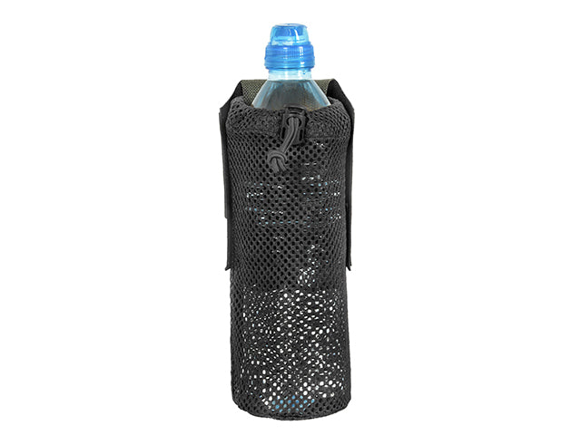 Foldable Bottle Pouch, dual mounting system, Laser Cut - Multicamo Black