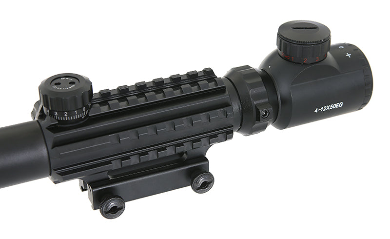 4-12x50EG Riflescope w/ Integrated Mount - Black