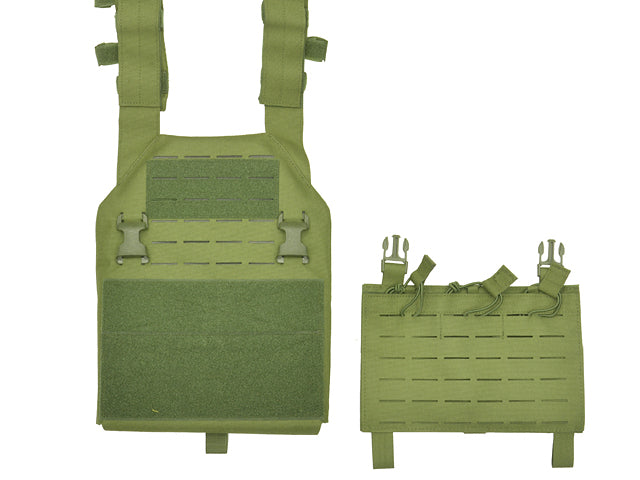 Laser-Cut “Buckle Up" Assault Plate Carrier with AR15/AK Magazine Pouch — MB