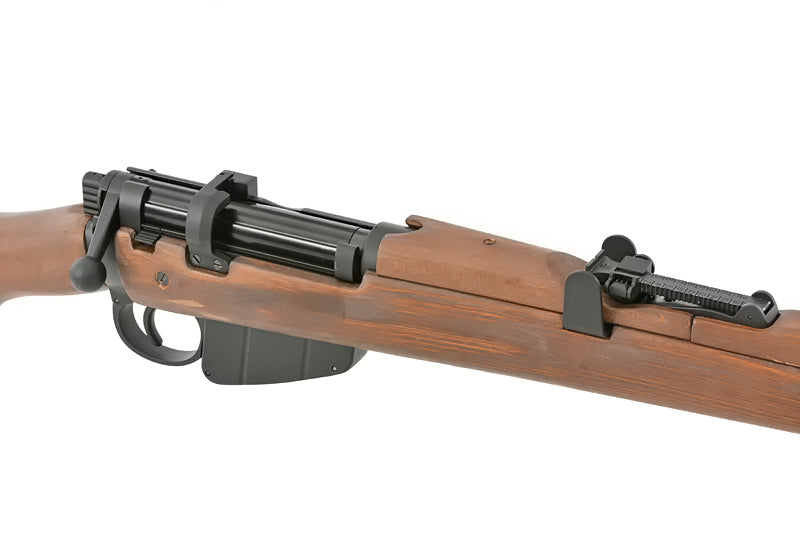 WWII SMLE No.1 MK III Bolt-Action Riffel Replica - ægte træ