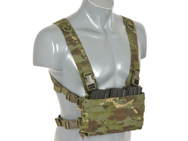 Chest Rig COMPACT - Buckle-up, MOLLE Laser Cut - Multicamo Tropic