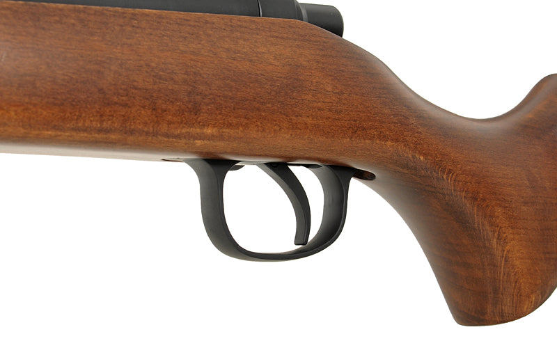 202 bolt-action airsoft riffel - ægte træ