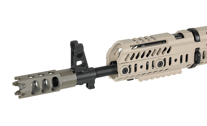 CM.113A AK-74 Taktisk Riffel Replica med Eshooter ETU, GEN-2 - Tan