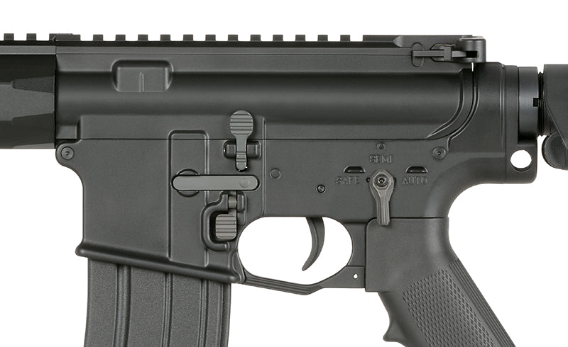 WE13 9,5" M4/AR-15 Knight's Armament Airsoft Riffel, 30 RPS, ETU - Sort
