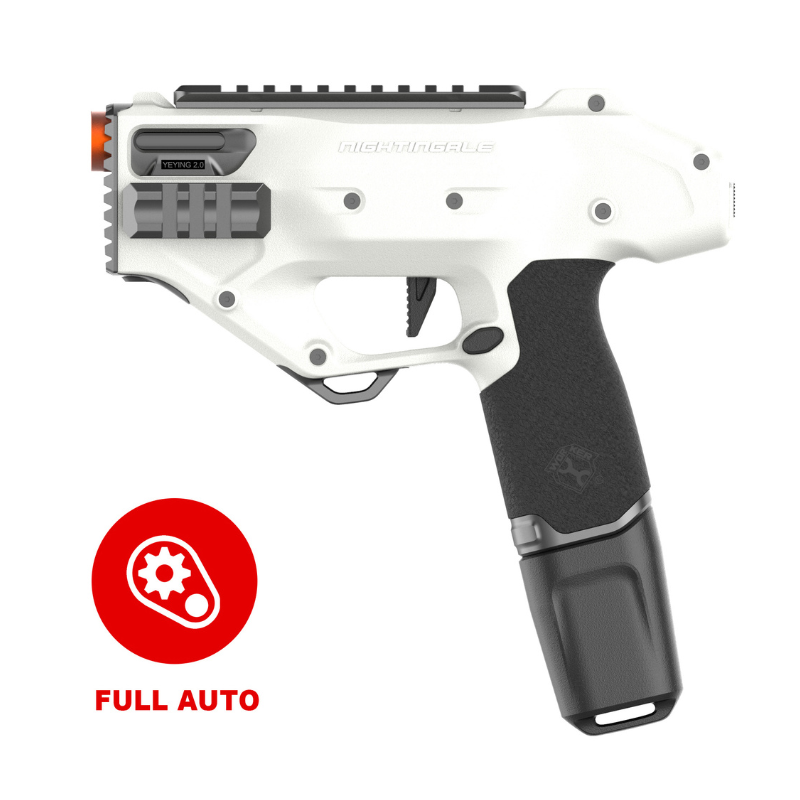 Nightingale fuldautomatisk blaster (hvid)