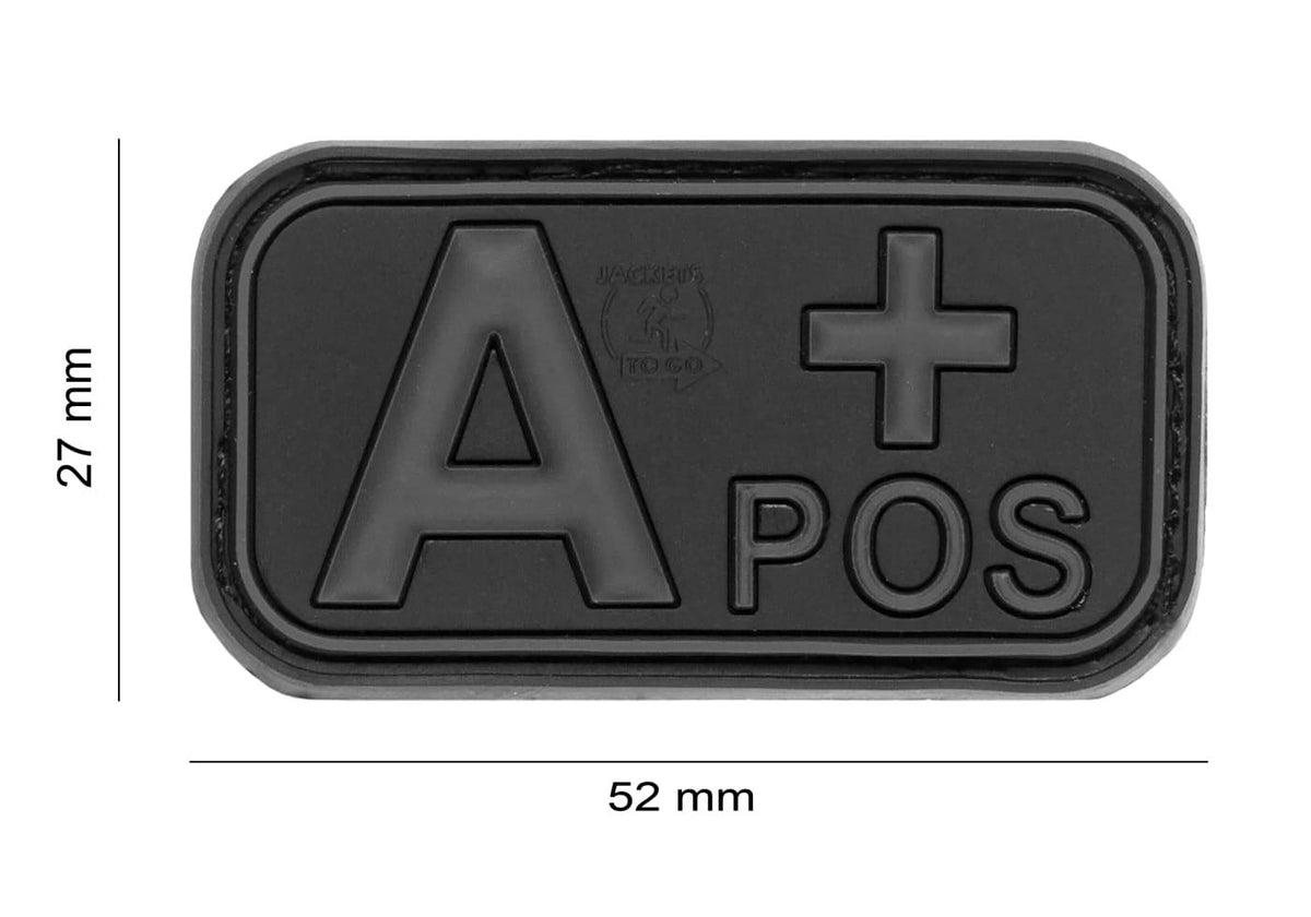 JTG Bloodtype gummipatch A Pos