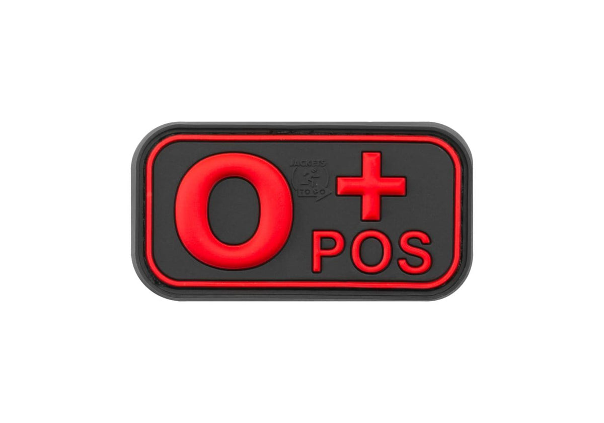 JTG Bloodtype gummipatch 0 Pos