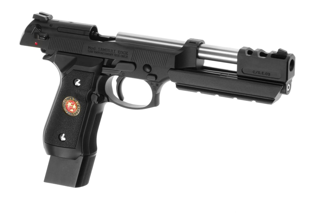 WE M92 Biohazard Extended helmetal GBB - Sort