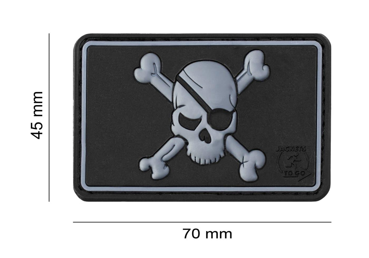 JTG Pirate Skull gummipatch
