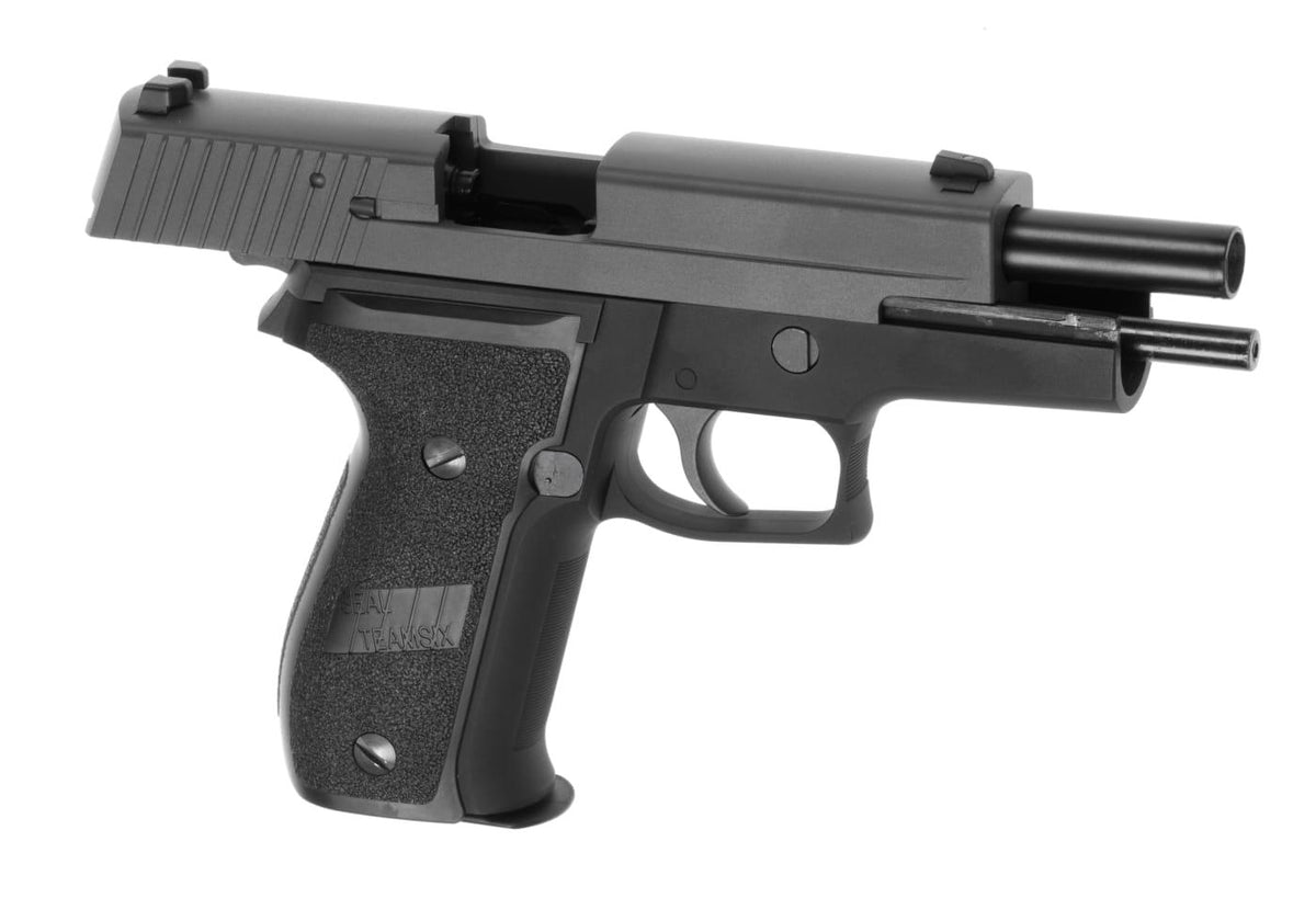 WE P226 helmetal GBB - Sort