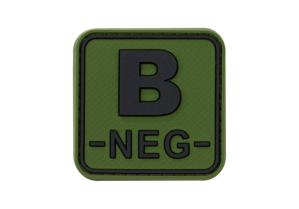 JTG Bloodtype Square gummipatch B Neg