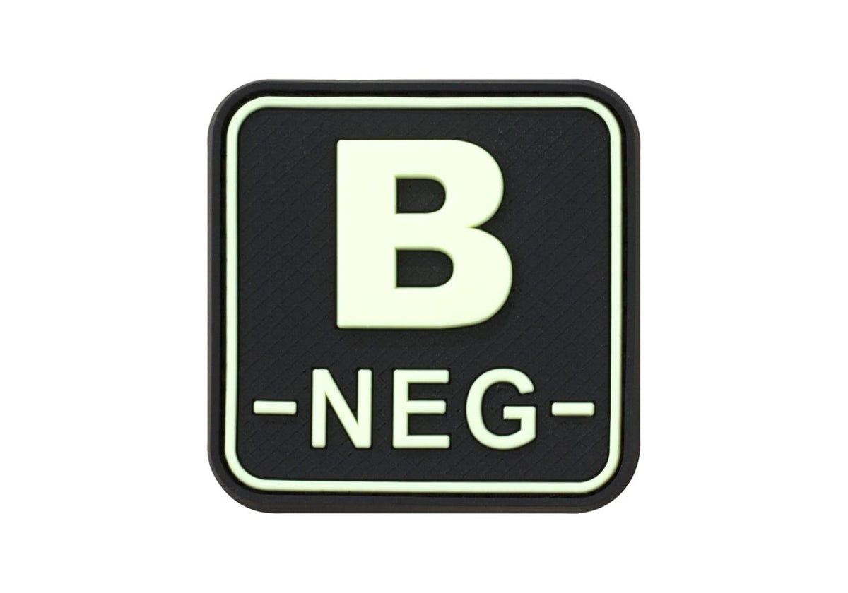 JTG Bloodtype Square gummipatch B Neg