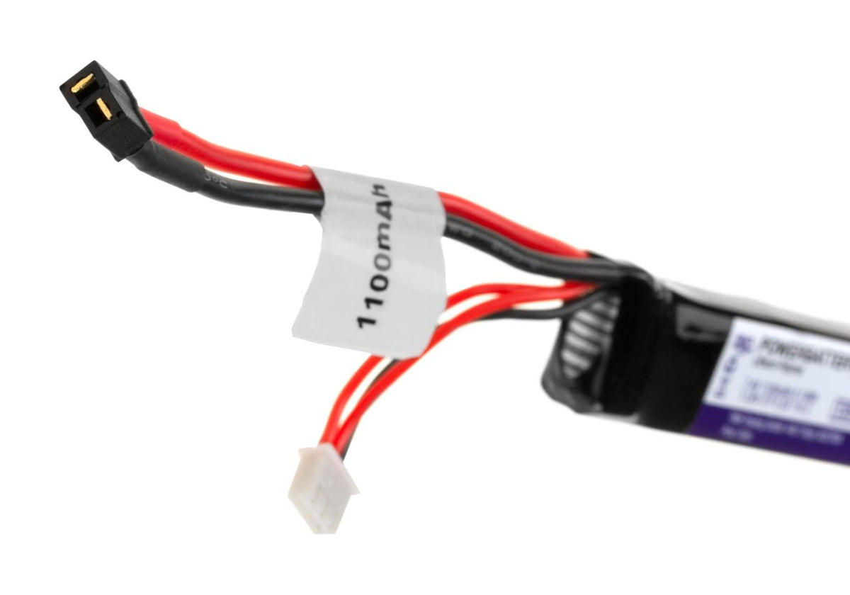 Pirate Arms LiPo 7.4V 1100mAh 20C Kolbe Tube Type Mini T-Plug