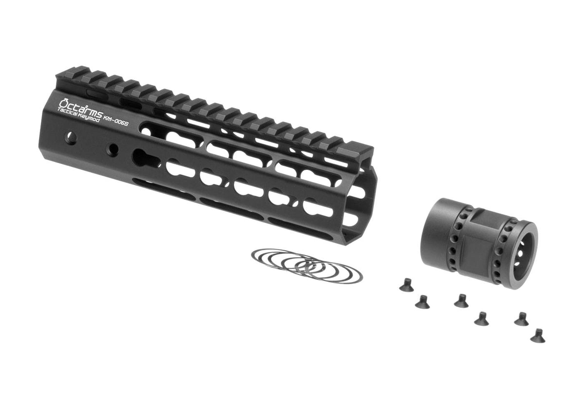 Ares 7 Tommer Keymod Forskæfte Set - Sort