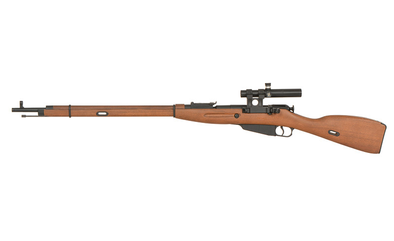Mosin Nagant 1891/30 PU Scope Bolt-Action Airsoft Riffel – Real Wood