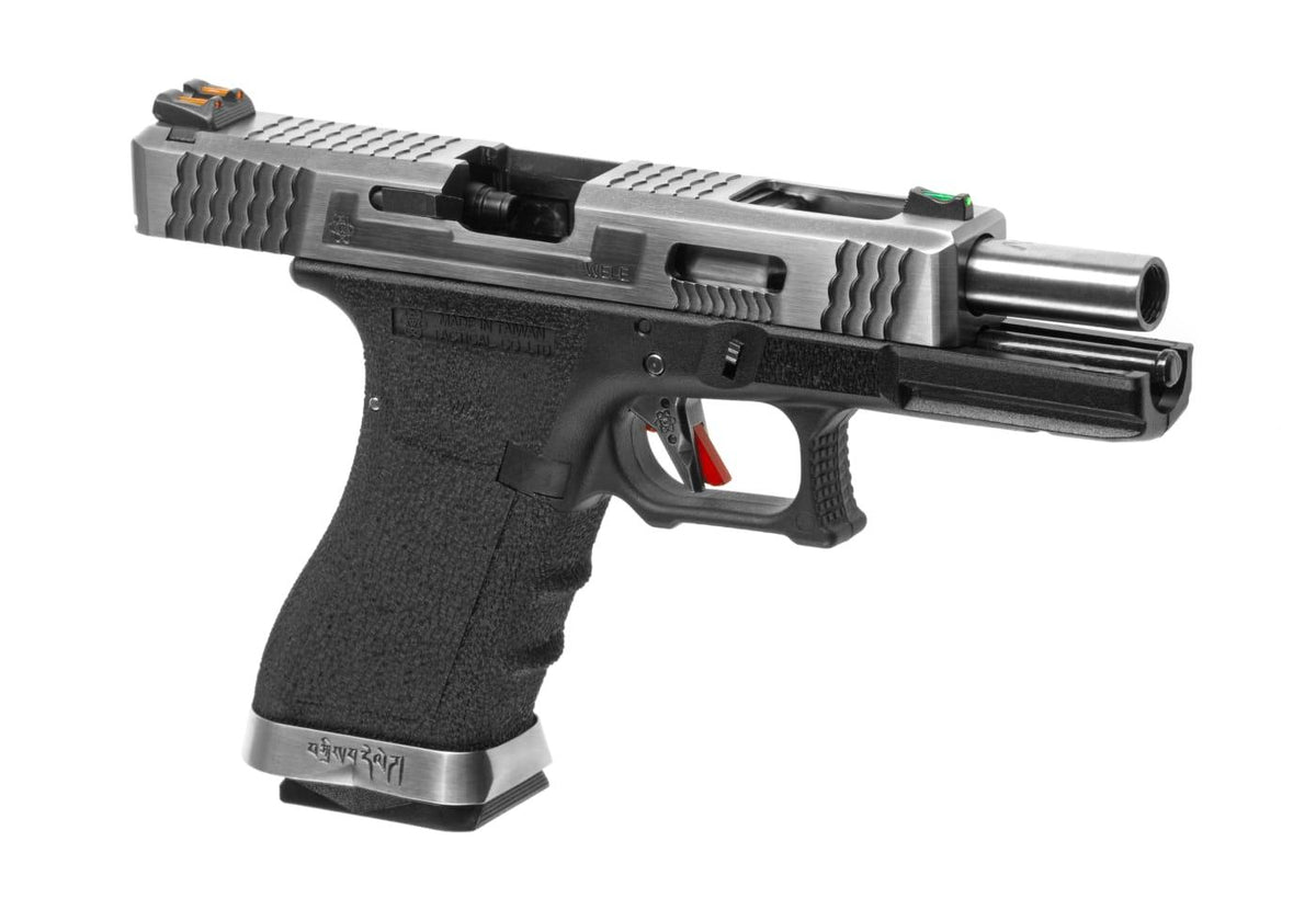 WE G-Force 18C SV Silver Barrel Metal Version GBB - Black