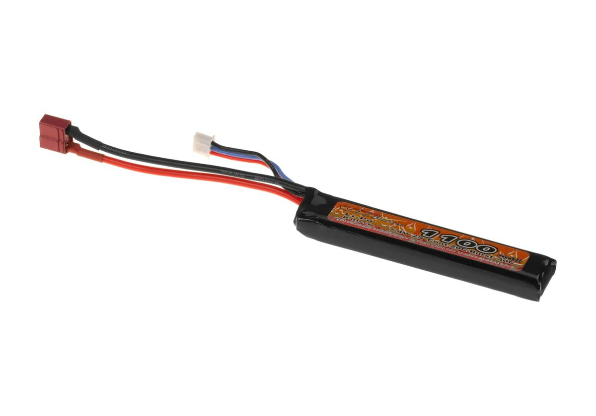 VB Power Lipo 7.4V 1100mAh 20C Kolbe Tube Type T-Plug